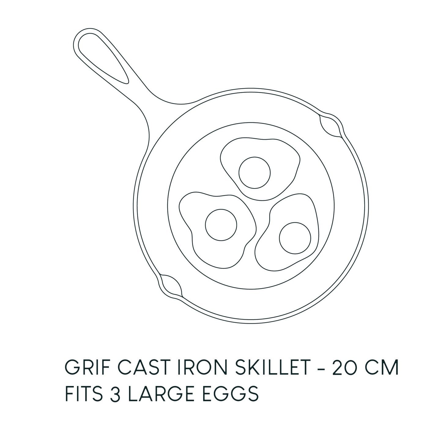 Grif - Cast Iron Skillet - 20cm