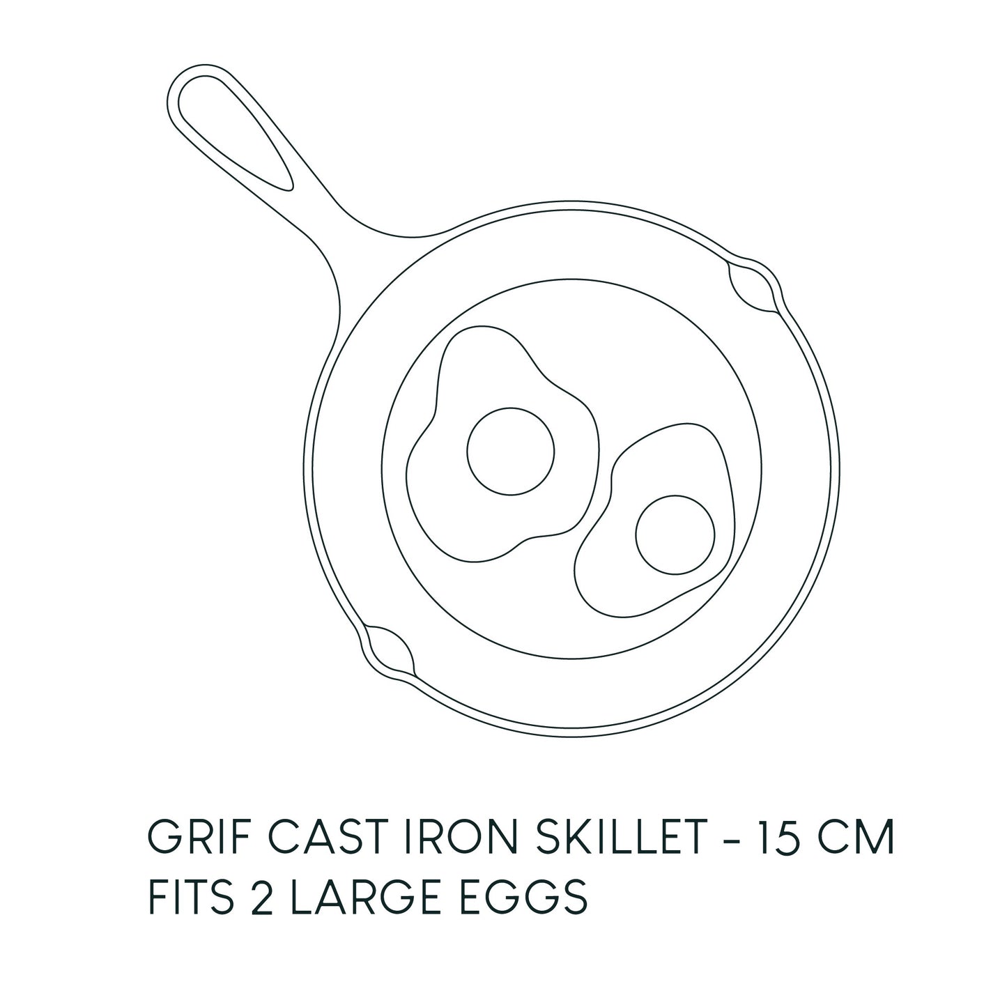 Grif - Cast Iron Skillet - 15cm