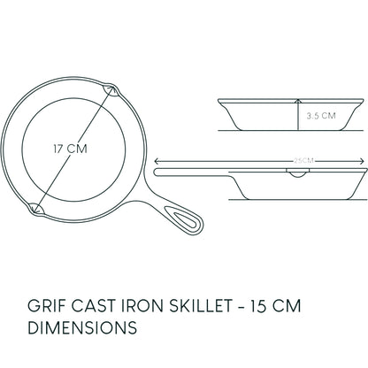 Grif - Cast Iron Skillet - 15cm