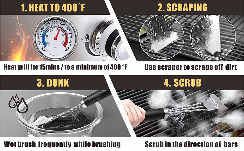 Grill Brush and Scraper