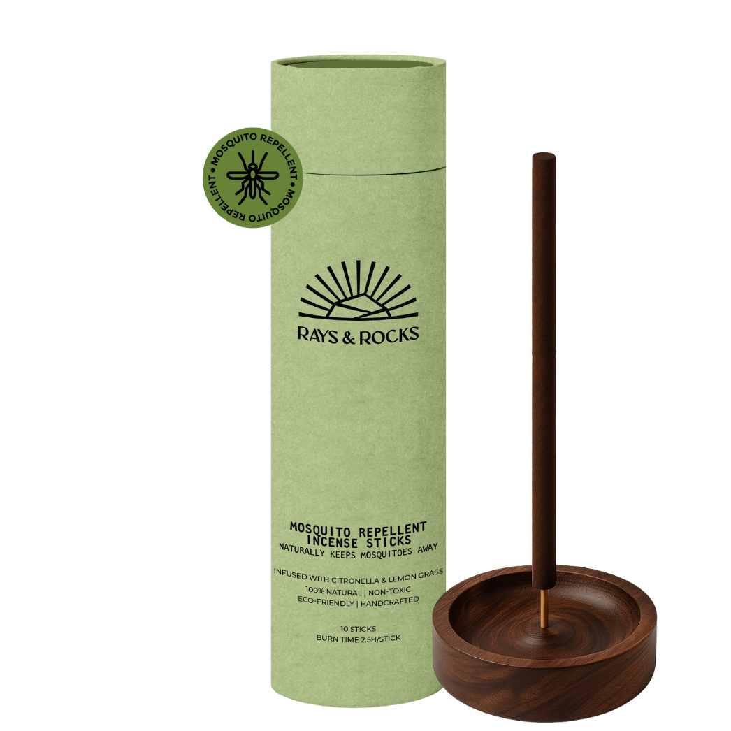 Order Mosquito repellent incense stick with green cylindrical packaging and wooden holder online