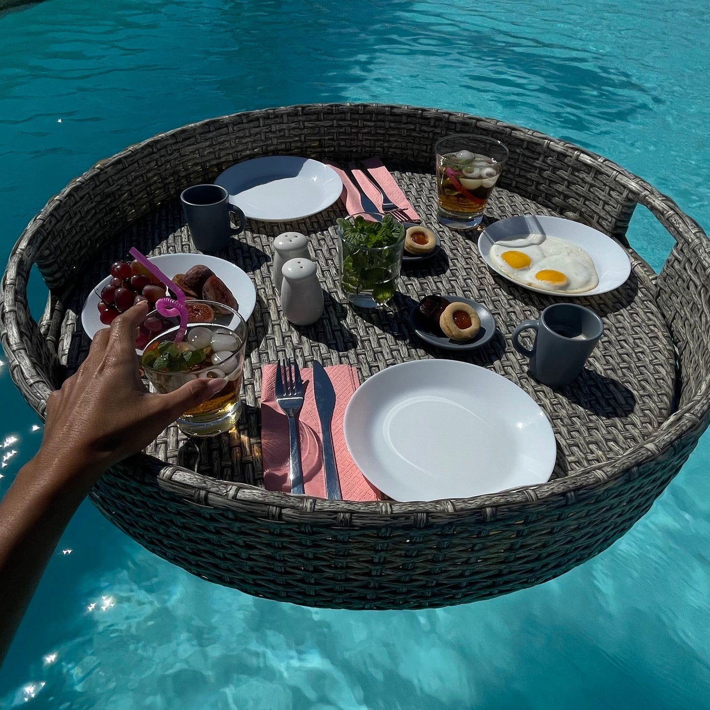 Bali Pool Tray (Aluminum) – GAZEBO Egypt
